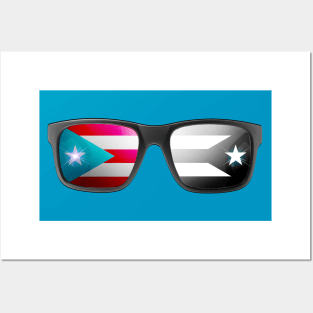 Puerto Rican Flag Boricua Sun Glasses Posters and Art